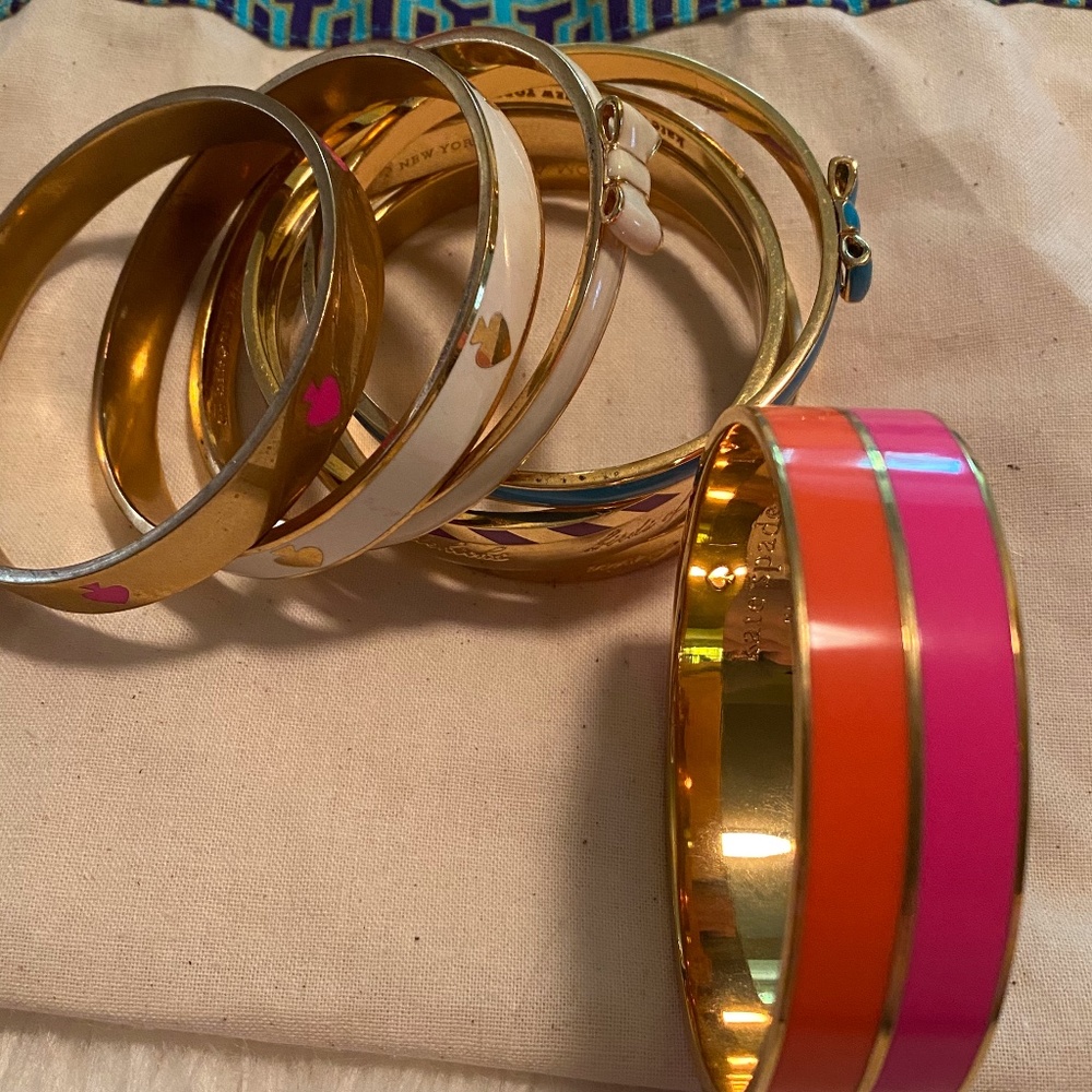 Set of 8 Kate Spade Bangles